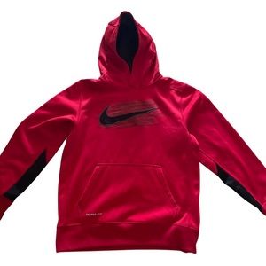 Nike Therma-Fit Boys Large Hoodie Red